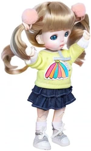 Miniatura 8 de UCanaan Bjd Dolls 18 SD Dolls 18 Ball Jointed Doll DIY Fashion Dolls con trajes completos, 3 pares de manos, 3 ojos intercambiables, soporte y caja