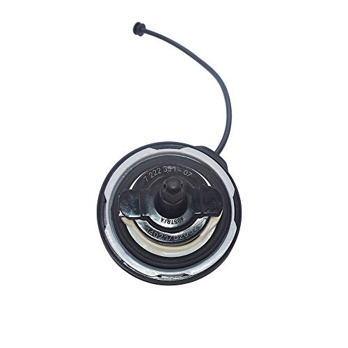 Honeytecs Tampão preto 16117222391 da tampa do enchimento do tanque de gás do combustível para BMW E