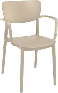 Siesta Lisa Outdoor Set of 2 Dining Arm Chair Taupe ISP126-DVR