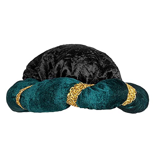 Boland 81032 – Sombrero de Sultán Murad para disfraces de carnaval, gorro de peluche para disfraces de carnaval y fiesta temática, rey árabe, multicolor