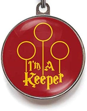 Wag-A-Tude Tags I'm A Keeper Pet Tag Cat Tag Dog Tag Custom Pet Tag (Small)