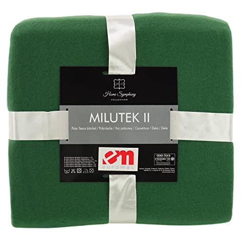 Euromat Polar Fleecedecke Kuscheldecke Sofadecke Wohndecke mit genähte...