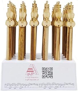 Pack 24 bolÃ­grafos madera violÃ­n B1046