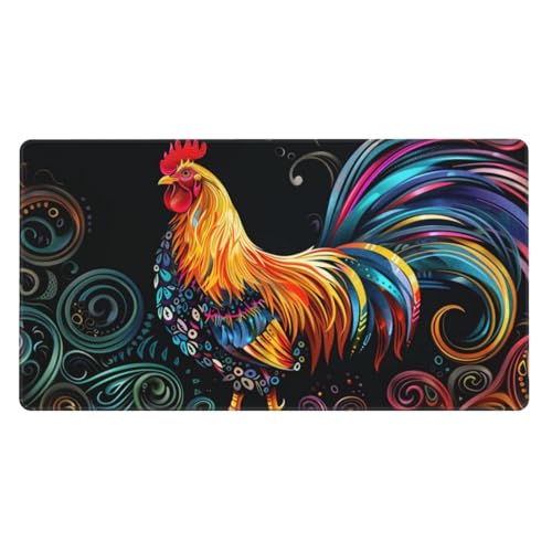 Lion Tapis De Souris Gamer, Fantaisie Tapis De Souris XXL 1000X500X3Mm, Tapis Bureau Grand Tapis De Souris De Jeu avec Bords Surpiqués, améliore La Précision Et La Vitesse, pour Decoration Maison