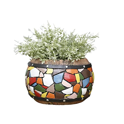 Pot de fleur en céramique YRYRYW fait main pour décoration villa