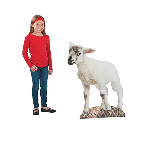 Lamb Nativity Cardboard Stand-Up - 28.25