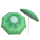 Truu Design 89022DC-KIWI Summer Kiwi, 72 x 62 inches Green Fruit Beach/Patio Umbrella