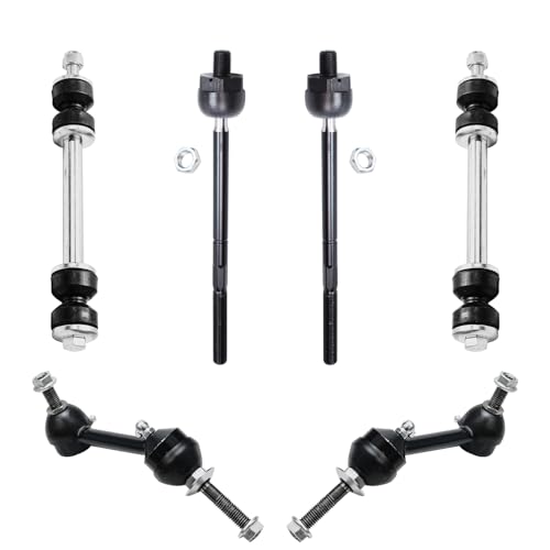 Image of Detroit Axle - 18pc Suspension Kit for Ford Crown Victoria Lincoln Town Car Mercury Grand Marquis Front Struts Control Arms Ball Joints Tie Rods Boots Front Rear Shocks Sway Bars Replacement