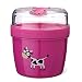 Produktbild Carl Oscar Nice Cup Kleine Zweiteilige Snackdose Bento Box Brotzeitdose mit Kühlakku hält mehrere Stunden kühl in PINK, inkl. Besteck, Ø 11.7 x 12.9 cm, 0.6 L + 0.3 L