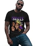 Swag Point Urban Streetwear Vintage Graphic T-Shirts TX01-BG-SMALLS-BLK L