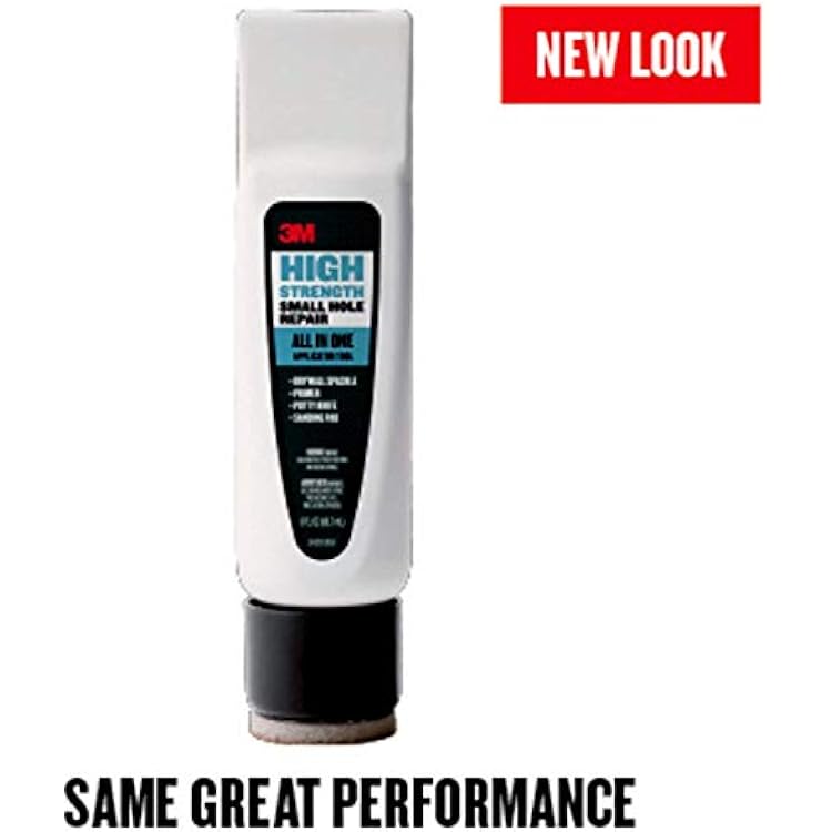 3M Small Hole Repair High Strength, All in One Applicator Tool, Quick & Easy Repair for Nicks, Nail Holes, Includes Putty Knife, Spackle and Sanding Pad For Wall Repairs (SHR-3-AIO) (Pack of 2)