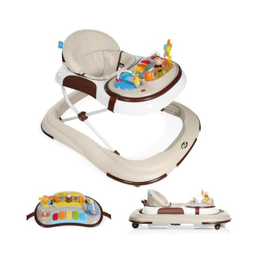 Ms - Andador Bebe con Base Antivuelco y Protector Marcos y puertas- Incluye Bandeja De Sonidos Y Juegos- Ruedas de silicona- Acabado en Mate