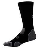 Under Armour Men's Hitch Heavy Cushion Boot Sock Item Coldgear Lg Black