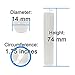 Jeka Pyramidenkerzan 14mm Medium Pyramid Candles, White