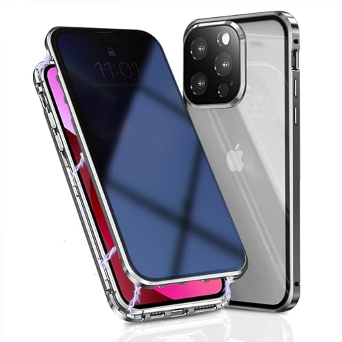 Coque de confidentialité iPhone 15 Pro Max avec verre anti-espion et protection caméra intégrée