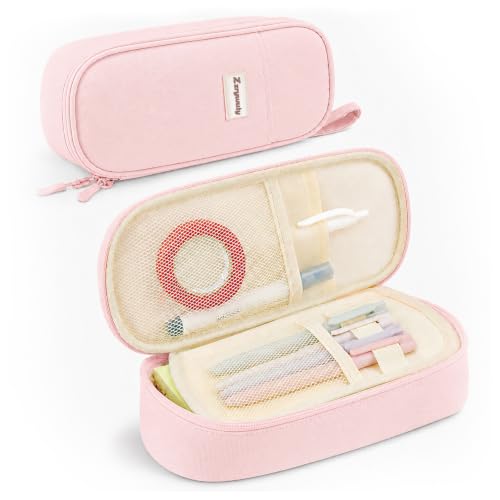 Zzrywuty Large Pencil Case, Big Capacity Pencil Pouch Office College School Stationery Pen Bag for...