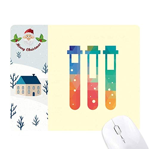 Tapis de souris chimie tubes à essais colorés pour bureau et maison