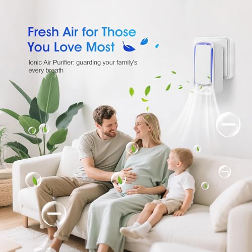 KLVEU Plug In Air Ionizers for Home 4Pack,Negative Ion Air Purifier -Plug In Air Freshener for Home, Office, Bathroom and Living Room,Portable Air Purifiers Odor,Pets Smell(3) by KLVEU - Image 4