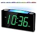 Alarm Clock, Large Number Digital LED Display with Dimmer, Night Light, USB Phone Charger, Big Snooze, Easy to Set for Kids Seniors, Loud Bedroom Clock for Heavy Sleepers Teen, Home Office Desk Travel