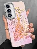 Toycamp Compatible with Samsung Galaxy A15 5G Case - Cute Glitter Fireworks Castle A15 5G Phone Case with Bling Camera Lens Protector Laser Holo Galaxy A15 5G Cover for Women Girly