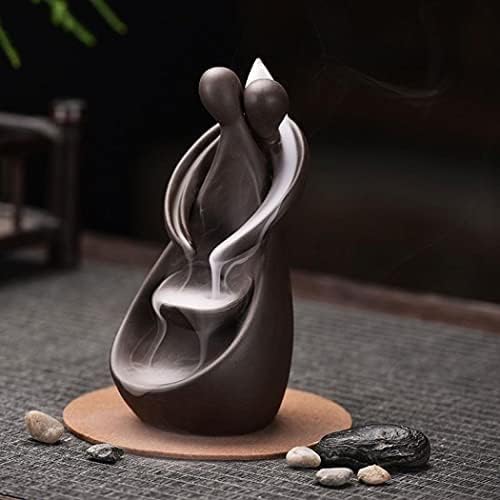 YYDS Incense Burner Backflow Incense Burner Holder Handmade Crafts Ceramic Waterfall Meditation Relaxation Durable Multifunction Home Decor Incense Holders