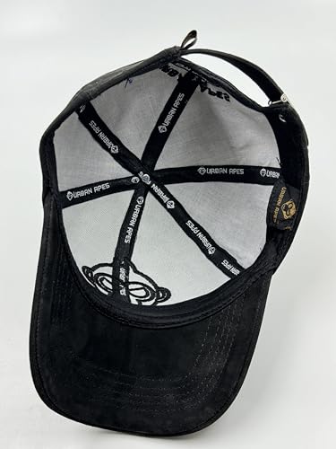 Image of Pure Leather Cap for Mens and Womens Adjustable Cap Cap Pure Suede Leather Cap