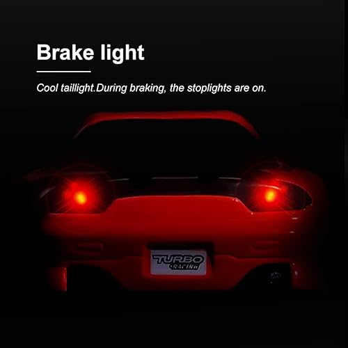 Miniatura 3 de havcybin 176 Turbo Racing Scale RC Sport Car, mesa de carreras de control remoto mini modelo de coche completo proporcional RTR Kit de juguetes con