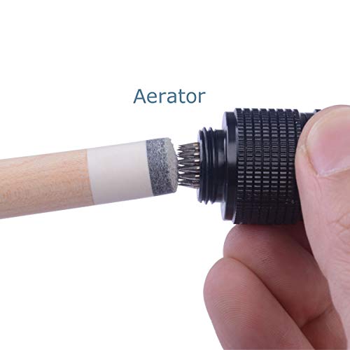 Ab Earth Aluminum 4-In-1 Billiard Pool Cue Tip Accessory Tool Repair Kit (Scuffer, Aerator, Tapper, Joint Protector) (5/16 X 18) #TOP4