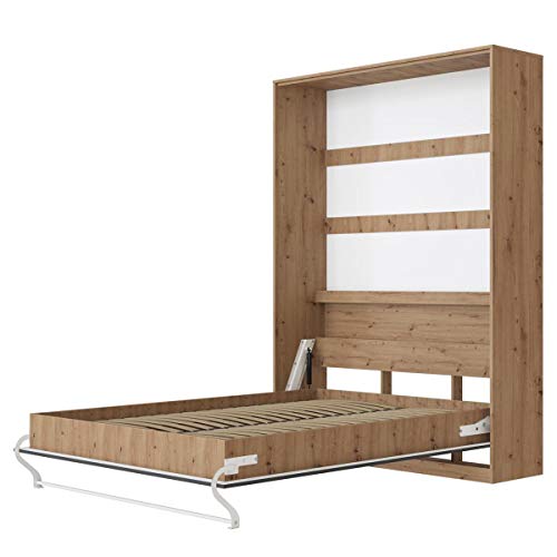 SMARTBett Schrankbett Standard 90x200 120x200 140x200 160x200 Bettschrank Wandbett Wildeiche/Anthrazit 140 Vertikal – Bild 3