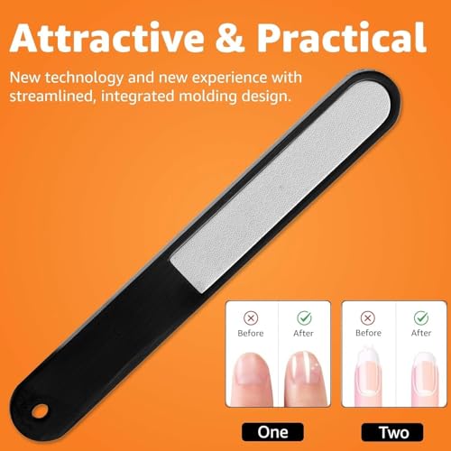 Image of Professional Nail Clipper Set with Nail File | Heavy Duty Stainless Steel Nail Cutter for Fingernails & Toenails, Sharp Precision Blades, Ergonomic Matte Black Grooming Tool for Men & Women (BLACK)