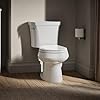 Kohler K-3947-U-0 Wellworth Round-Front 1.28 gpf Toilet, 14-inch Rough-In, Insuliner, White