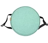 asiento redondo Portátil y lavable: estos cojines decorativos para sillas son muy ligeros y fáciles de llevar. Simplemente coge el cojín de la silla y llévalo contigo para mayor comodidad en cualquier lugar de tu hogar. Los tejidos de algodón y lino son lavables a máquina o a mano para manos libres