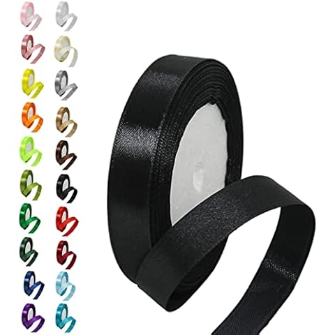 15mm Black Satin Ribbon for All Occasions Cover