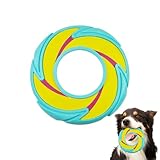 DONGKER Hund Scheibe, 1 Stuck 23,5 cm Leichtes Hunde Fris-Bees, TPR Apportierspielzeug für Welpen,...