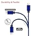 Micro USB Cable, 10ft 3 Pack Extra Long Charging Cord Nylon Braided Durable USB Charger Android Cable for Samsung Galaxy S7 Edge S6 S5,Android Phone,LG G4,HTC, Dark Blue