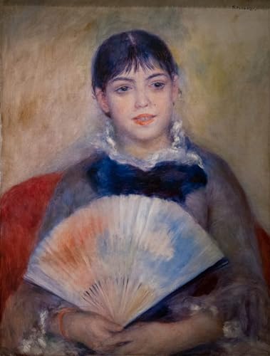 Impression d'affiches Renoir Jeune femme toile décoration murale 60x90cm