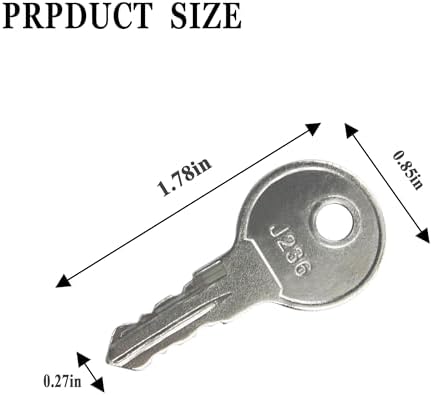 J236 J236-A RV Compartment Door Lock Replacement Keys 4 Pack image 5