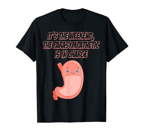 Weekend Funny Stomach Eat Drink Colorful Let's Go Enjoy Gift Camiseta