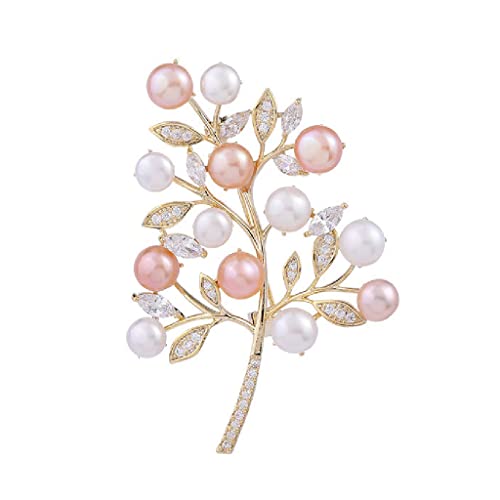 Broche branche de feuilles dorées : élégance d'automne pour corsage
