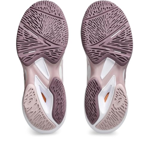 ASICS Tênis feminino Solution Speed FlyteFoam 3, 37, branco/malva empoeirado