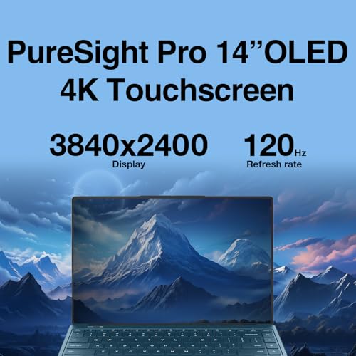 Image of Lenovo Yoga Slim 9i AI Copilot+ Laptop 14.0 inch 120 Hz Touch OLED 4K Display | Intel Ultra 7-258V, 32GB LPDDR5X, 1TB SSD, Fingerprint, 2 Thunderbolt 4, WiFi 7,Backlit KB, Win 11 Pro