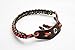 Bow Wrist Sling 550 Paracord - Survival Hunting Shooting - Durable Leather with Grommet (Red/Orange)