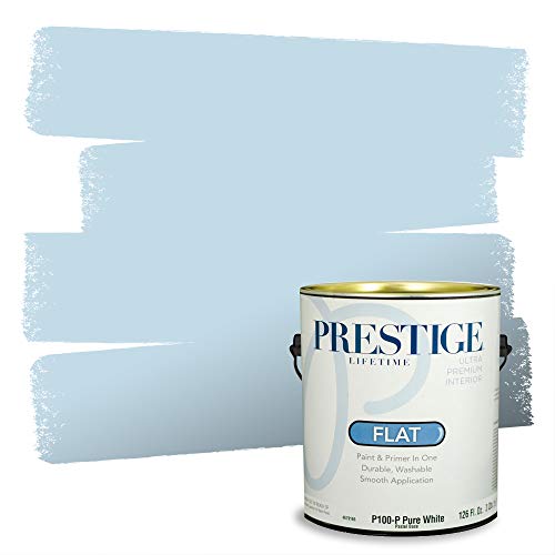 PRESTIGE Interior Paint and Primer in One, Robin's Egg, Flat, 1 Gallon