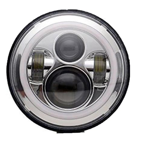 Phare de moto LED DRL feux antibrouillard Halo 7 pouces pour accessoires Harley Touring Street Glide