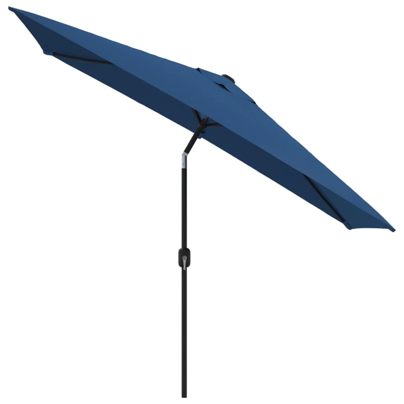 Homgoday Sombrilla de exterior con poste de metal, 300 x 200 cm, azul, para decoración, sombrilla de jardín, sombrillas de exterior, sombrilla de playa, sombrilla de terraza antiviento