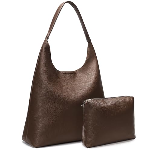 Pelimoo Hobo Bags for Women, Soft Vegan Leather Shoulder Handbags,