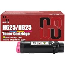 H625 H825 Toner Cartridges Compatible for Dell H625 H825 593-BBOY Magenta Toner Cartridge Work for Dell H625cdw H825cdw S2825cdn S2825 Printers, 30 X 10 X 12 cm