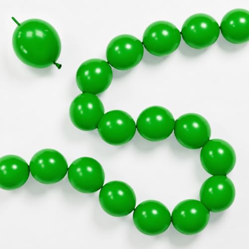 Image of Govpy Green Linking Balloons, 100PCS 6 Inch Kelly Green Quick Link Balloons