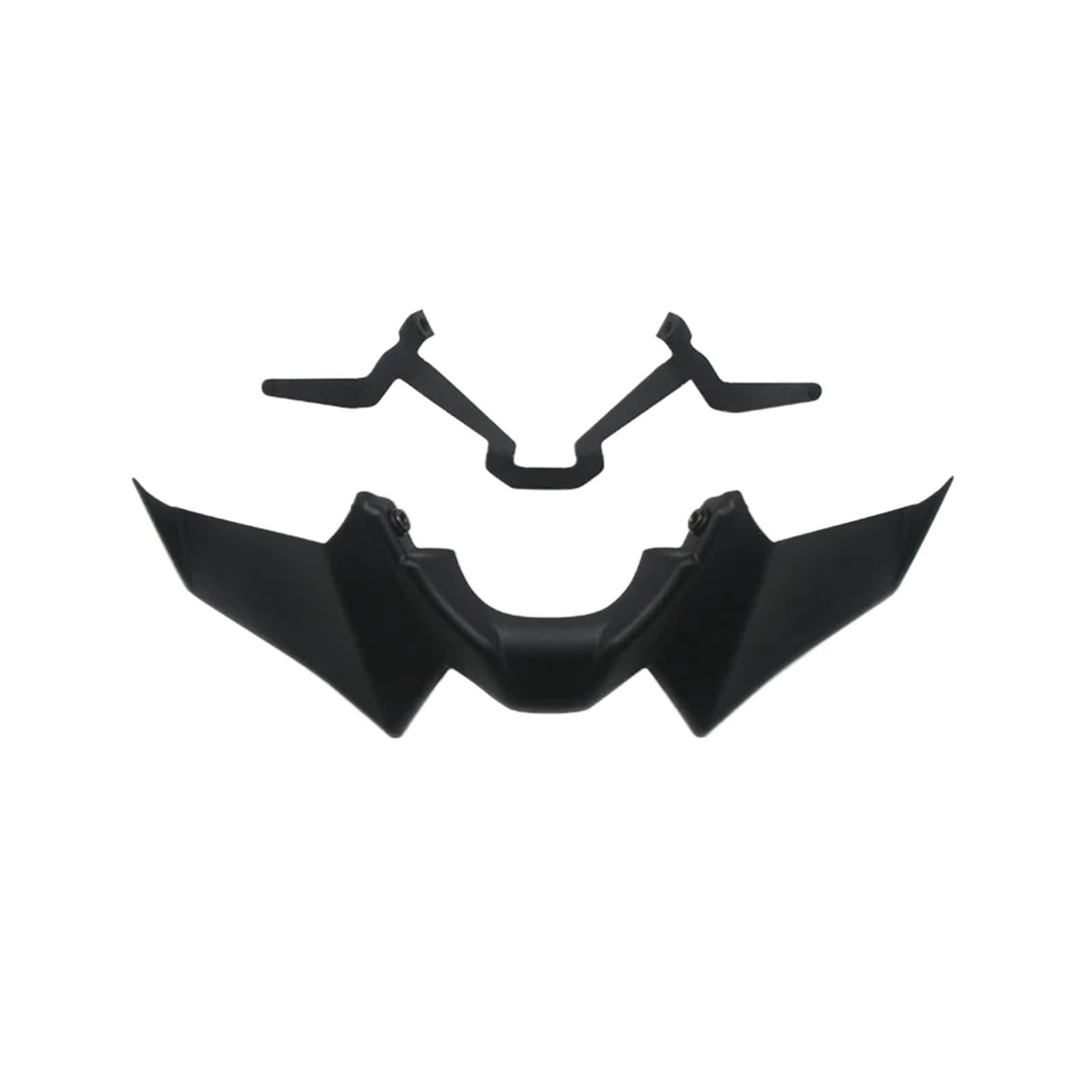 Front Bumper Splitter dachowy Pasuje do YAMAHA MT 07 2021 2022 2023 Czarny, goły przedni spojler dociskowy, zestaw aerodynamiczny, skrzydło
