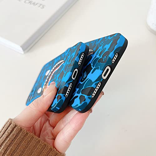 Coque iPhone 15 requin bleu Hoolcase en silicone souple - 7